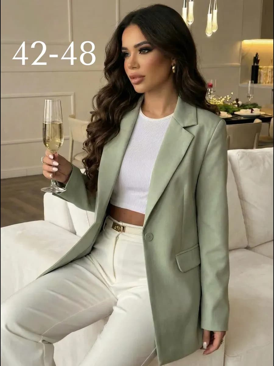 Пиджак классический удлиненный