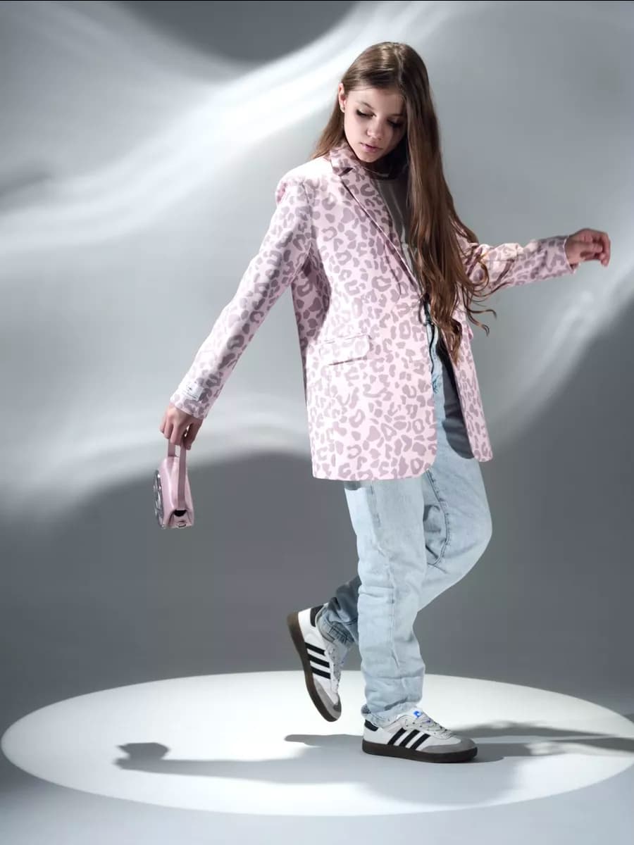 Пиджак нарядный для девочки подростка оверсайз