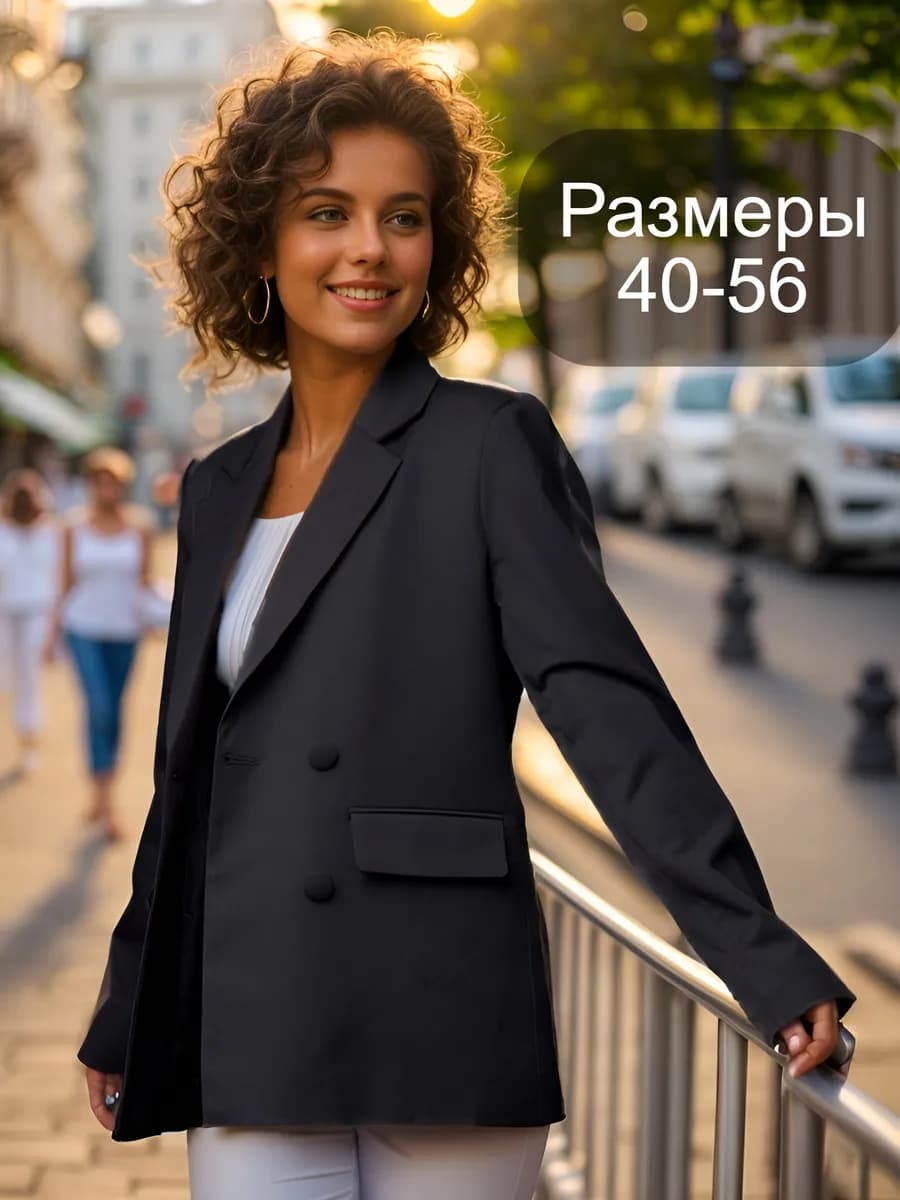 Пиджак классический удлиненный