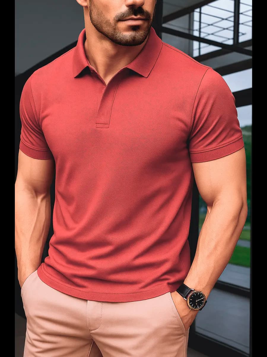 Футболка поло с коротким рукавом