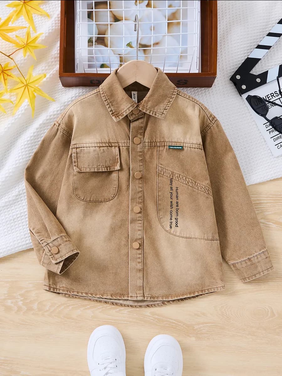 Рубашка оверсайз с принтом