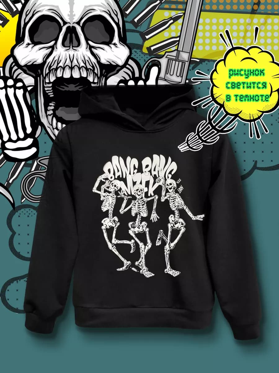 Толстовка с капюшоном для подростка. кай ангел