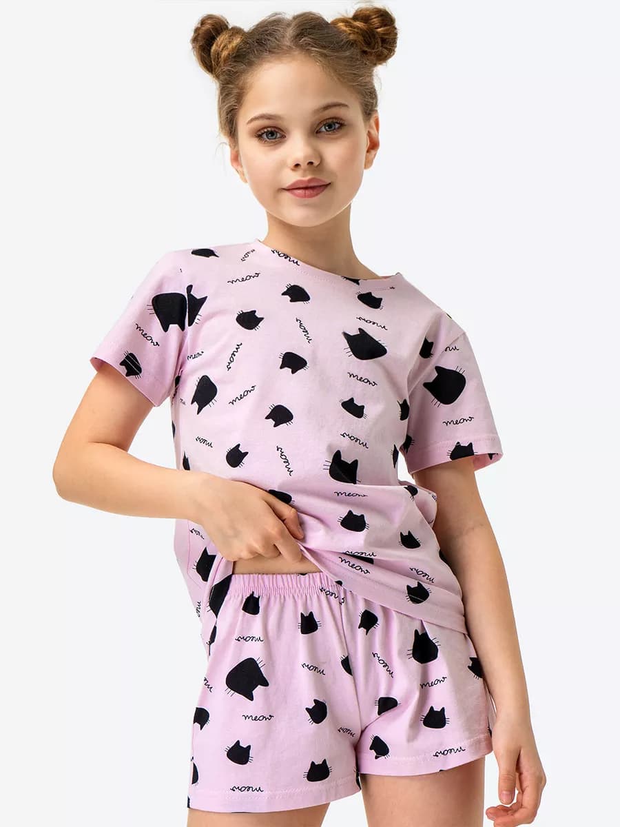 Пижама с шортами детская 100% хлопок