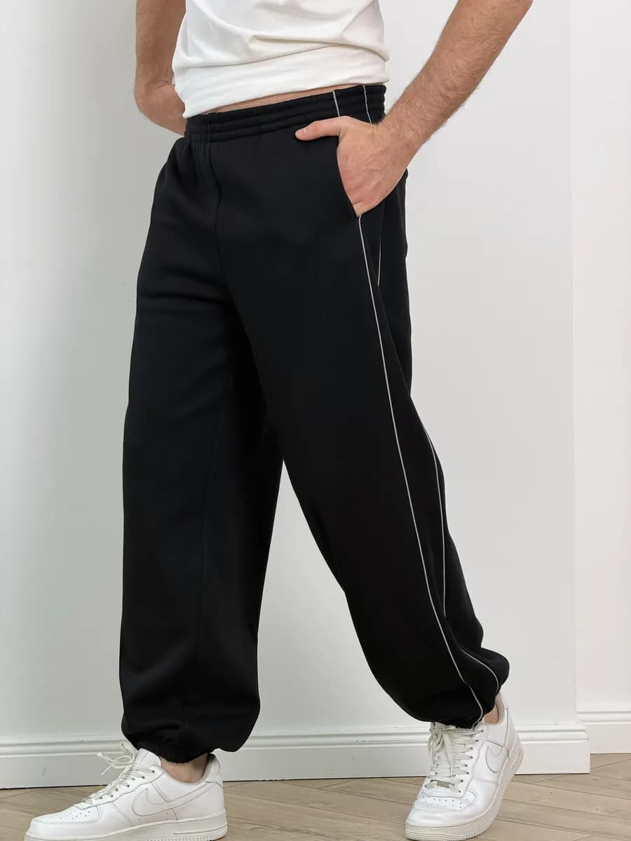 брюки теплые широкие джоггеры