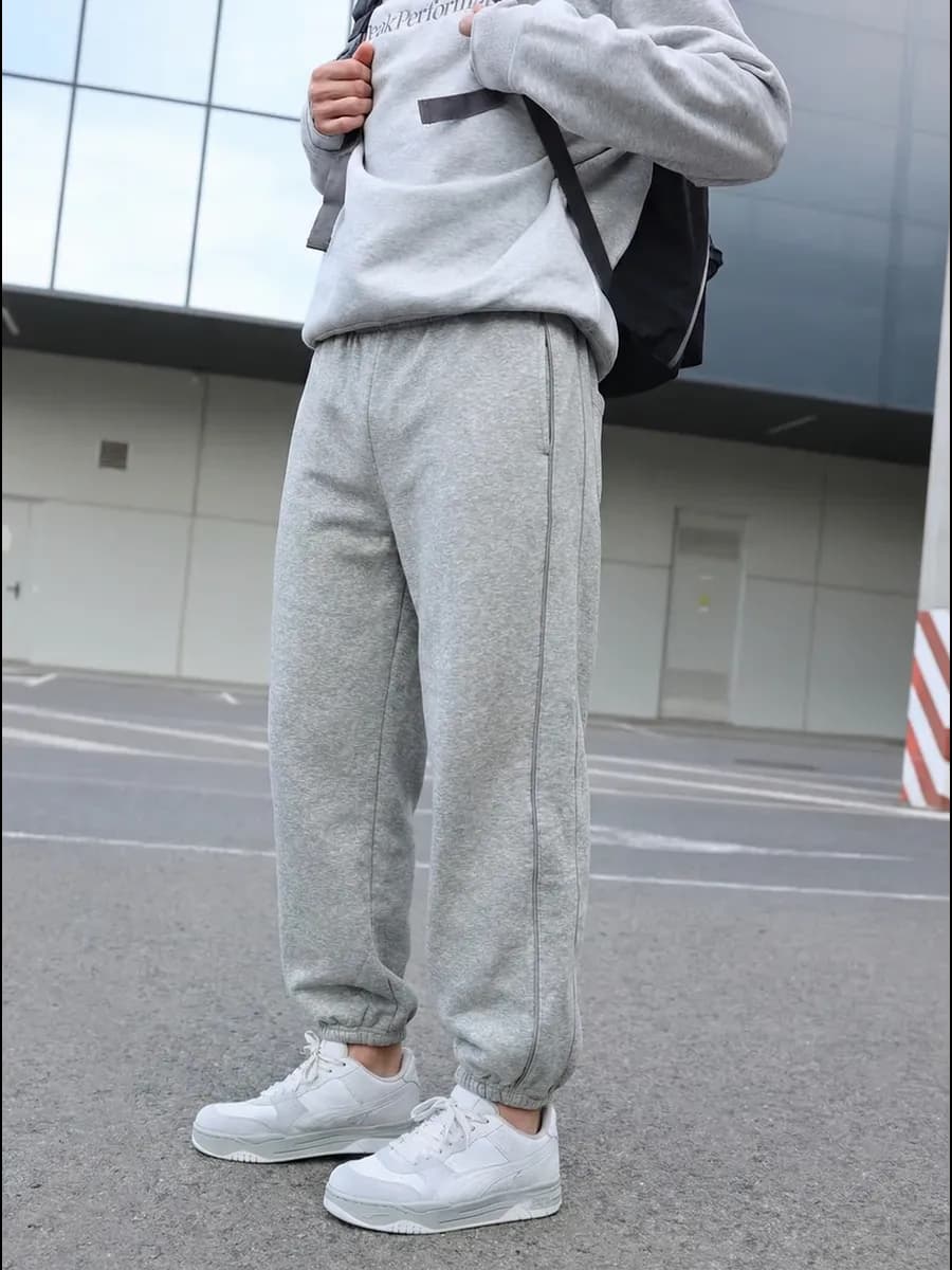 спортивные теплые брюки широкие джоггеры