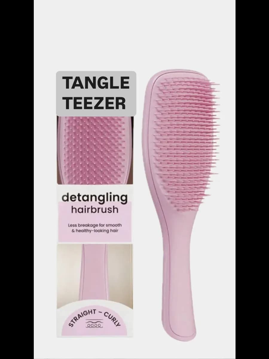 Расческа для волос массажная розовая Tangle Teezer