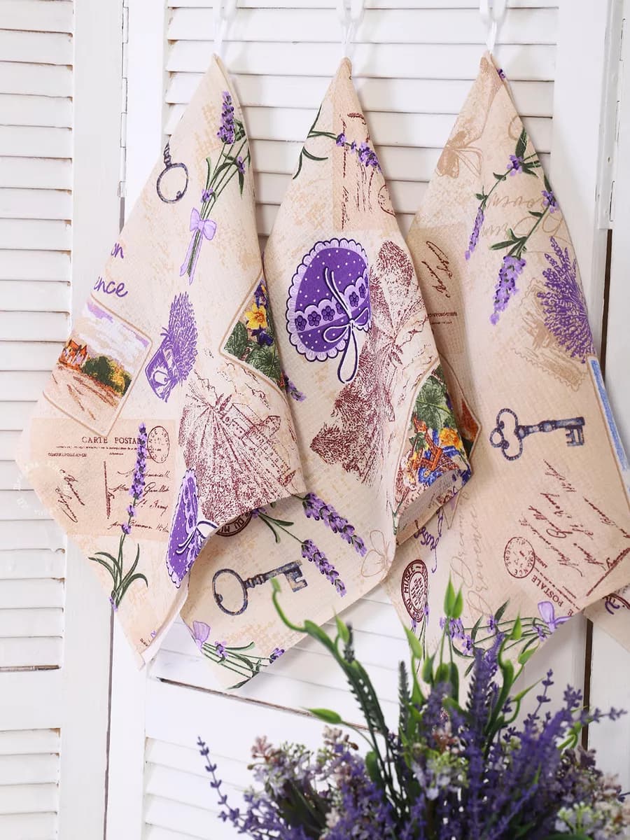 Полотенца кухонные комплект 3 шт