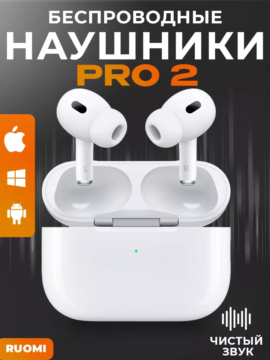 Наушники беспроводные Air Pro для iPhone и Android блютуз