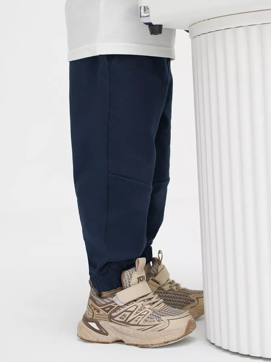 Штанишки джоггеры для новорожденных мальчиков однотонные