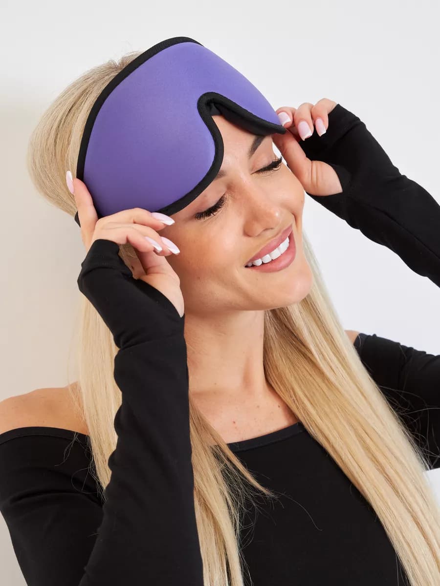 Маска для сна женская мужская повязка на глаза 3D