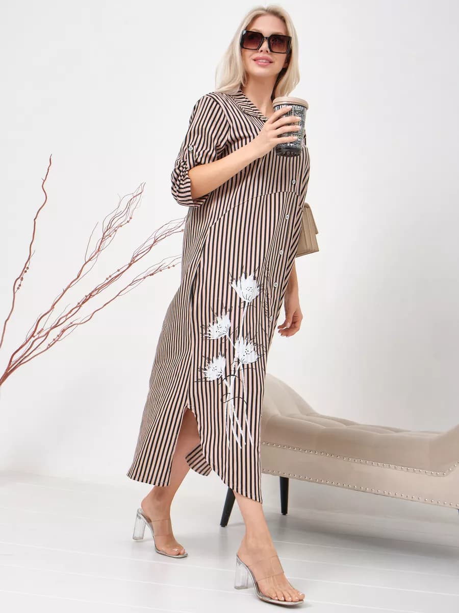 халат домашний на пуговицах большие размеры - фото 1