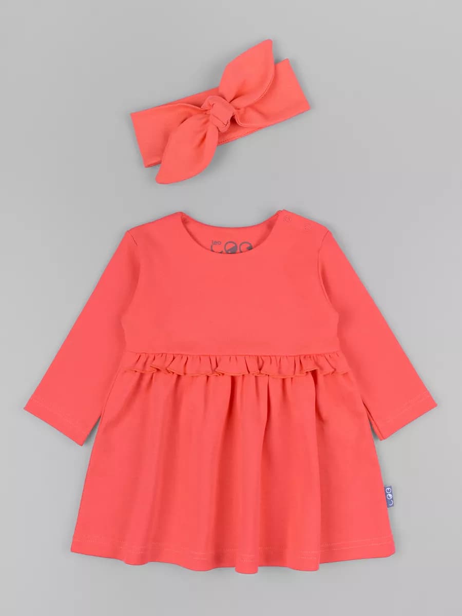 Платье для девочки с длинным рукавом