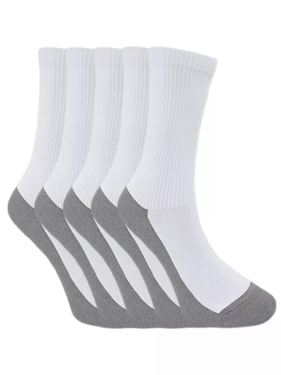 Носки мужские набор 5 пар, высокие, однотонные, спортивные