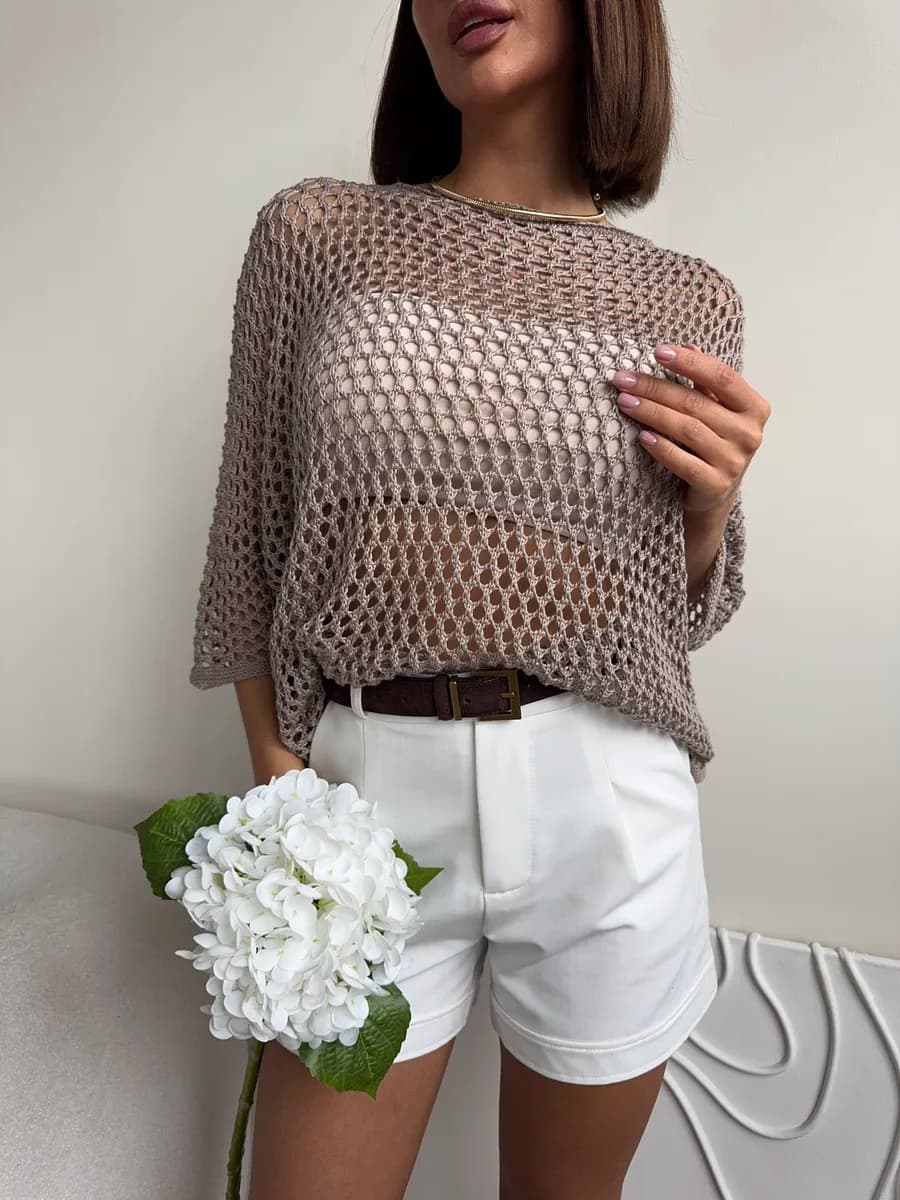 Кофта сетка женская больших размеров