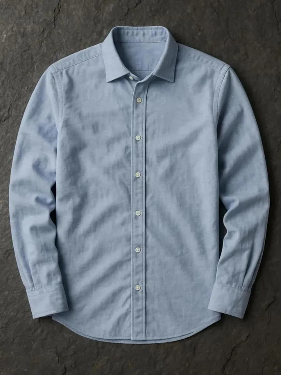 Рубашка с длинным рукавом приталенная