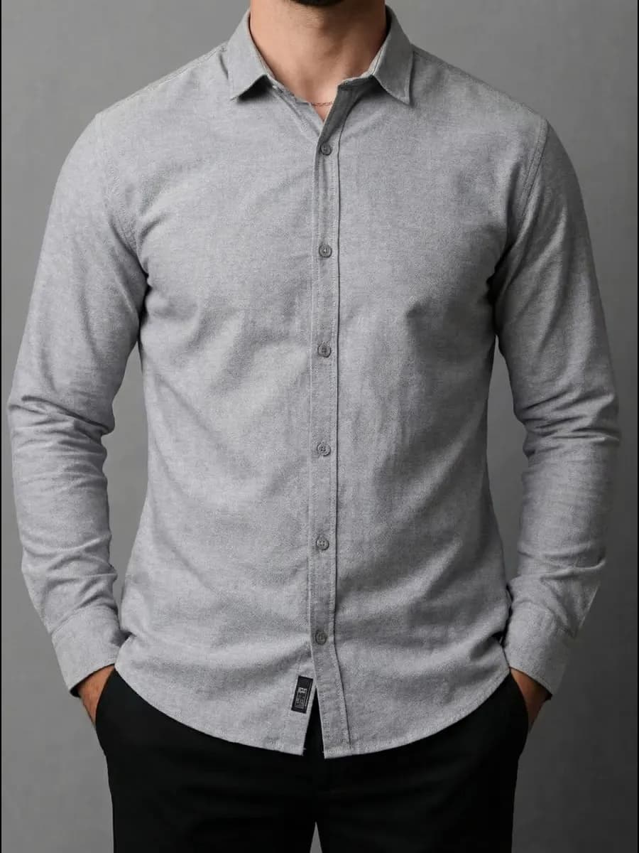 Рубашка классическая с длинным рукавом