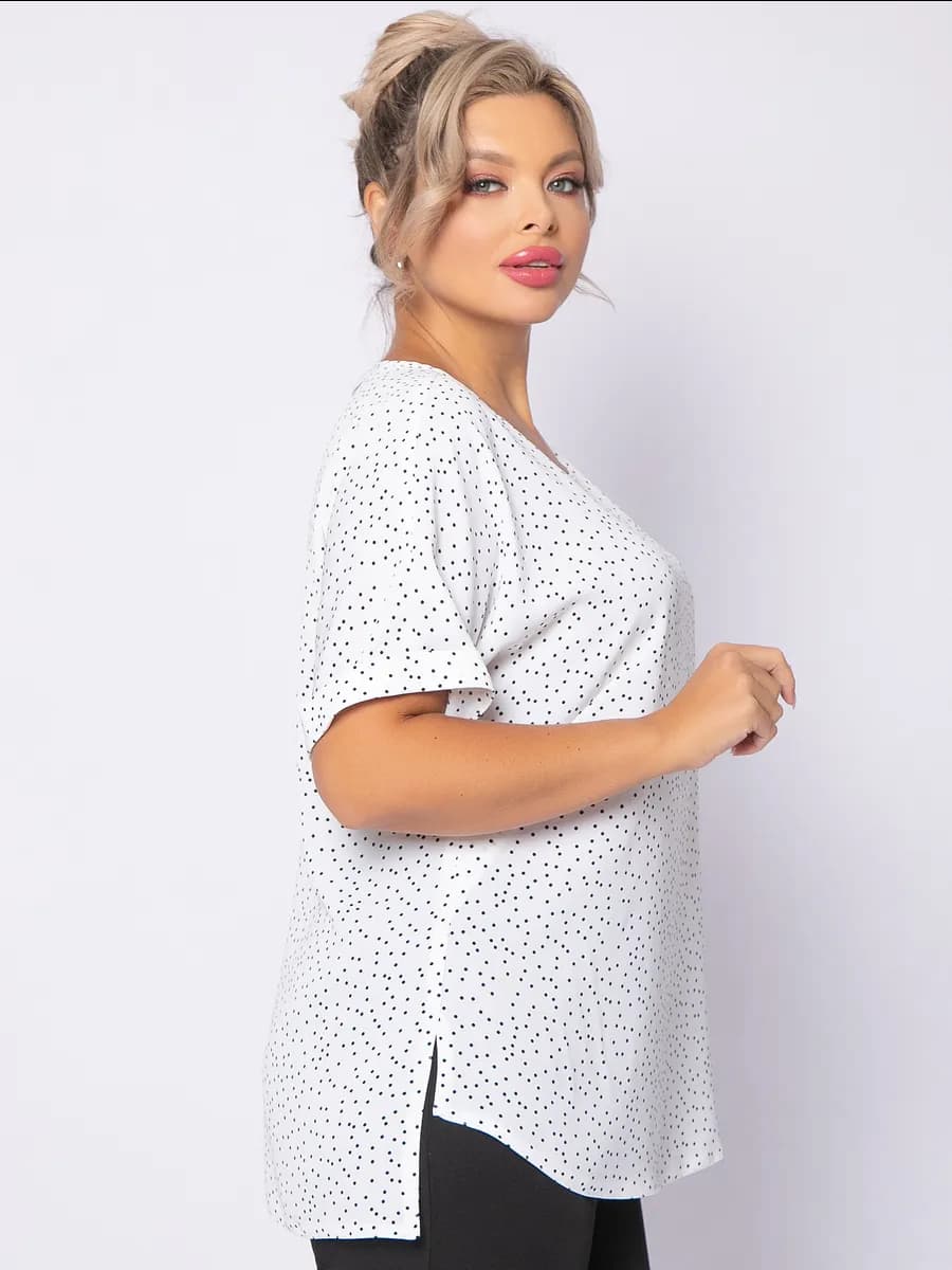 Блузка офисная больших размеров