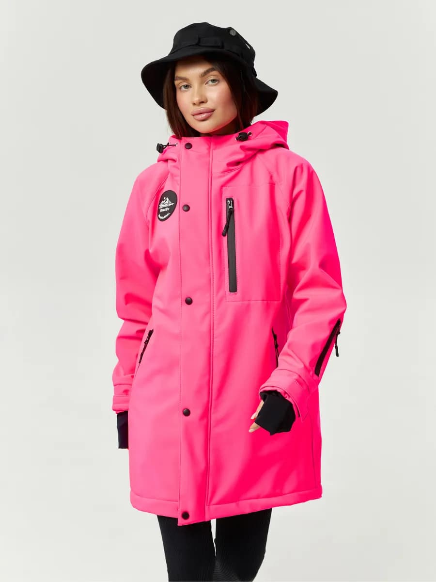 Куртка мембранная горнолыжная с капюшоном