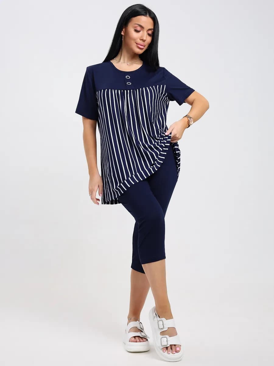 Костюм больших размеров домашний повседневный