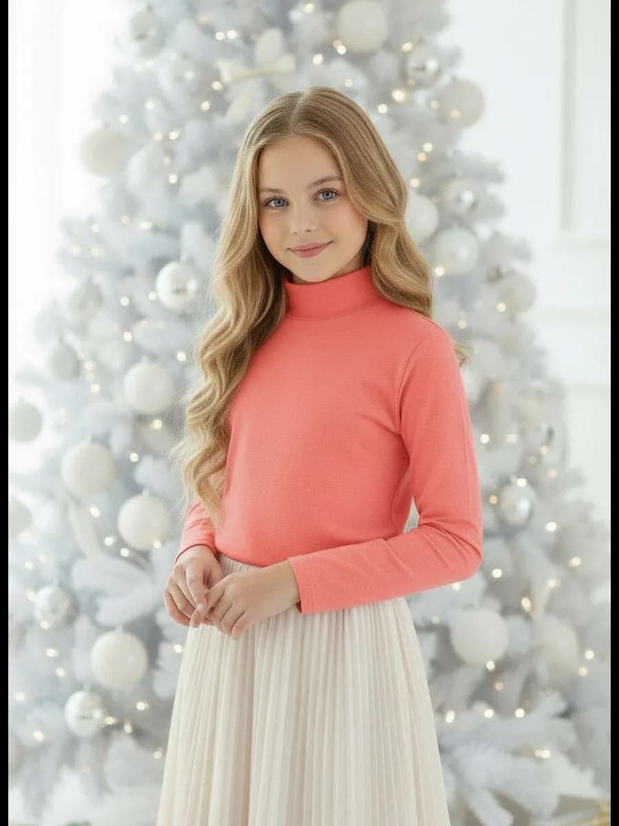 Водолазка из хлопка с высокой стойкой