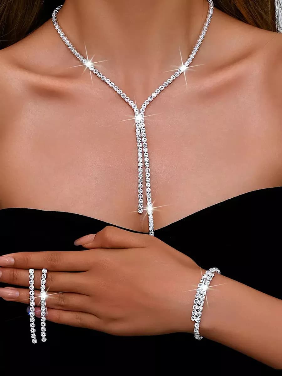 Комплект бижутерии вечерний свадебный