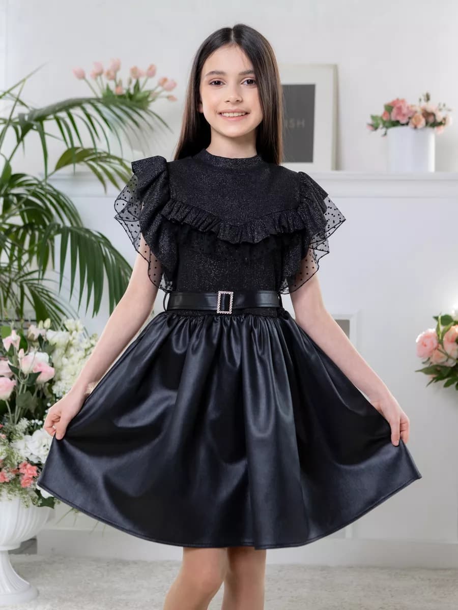 Платье праздничное Уэнсдей Wednesday с люрексом