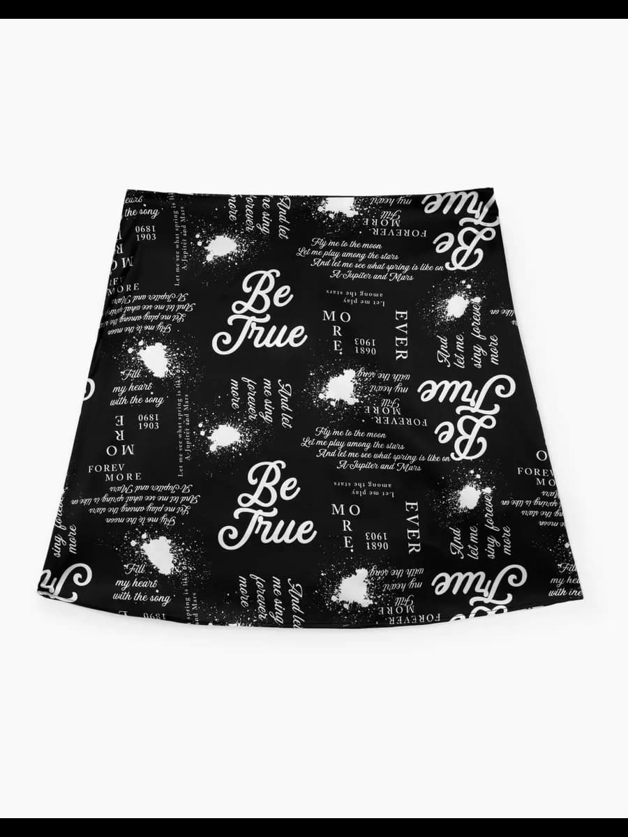 Расклёшенная юбка с принтом