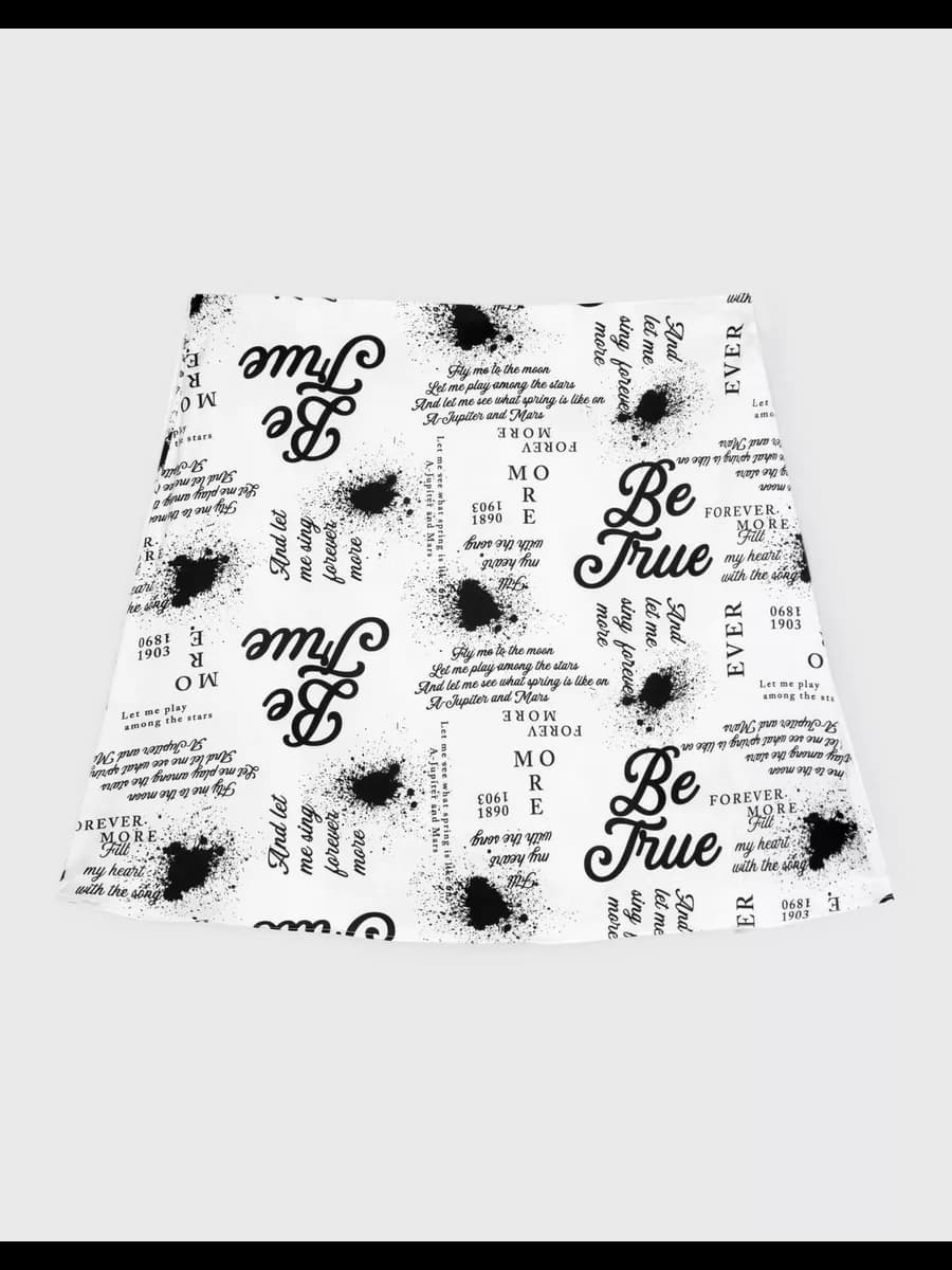 Расклёшенная юбка с принтом