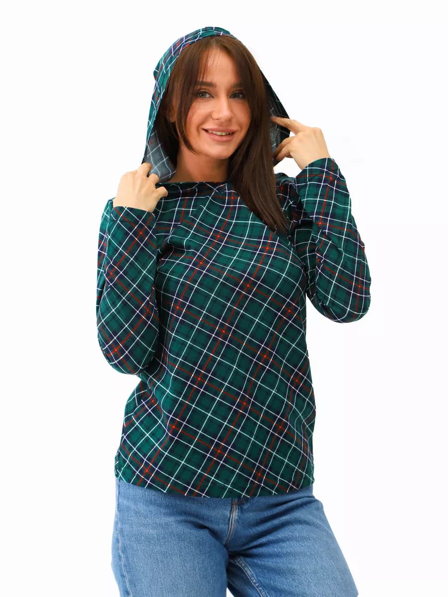 Лонгслив с капюшоном