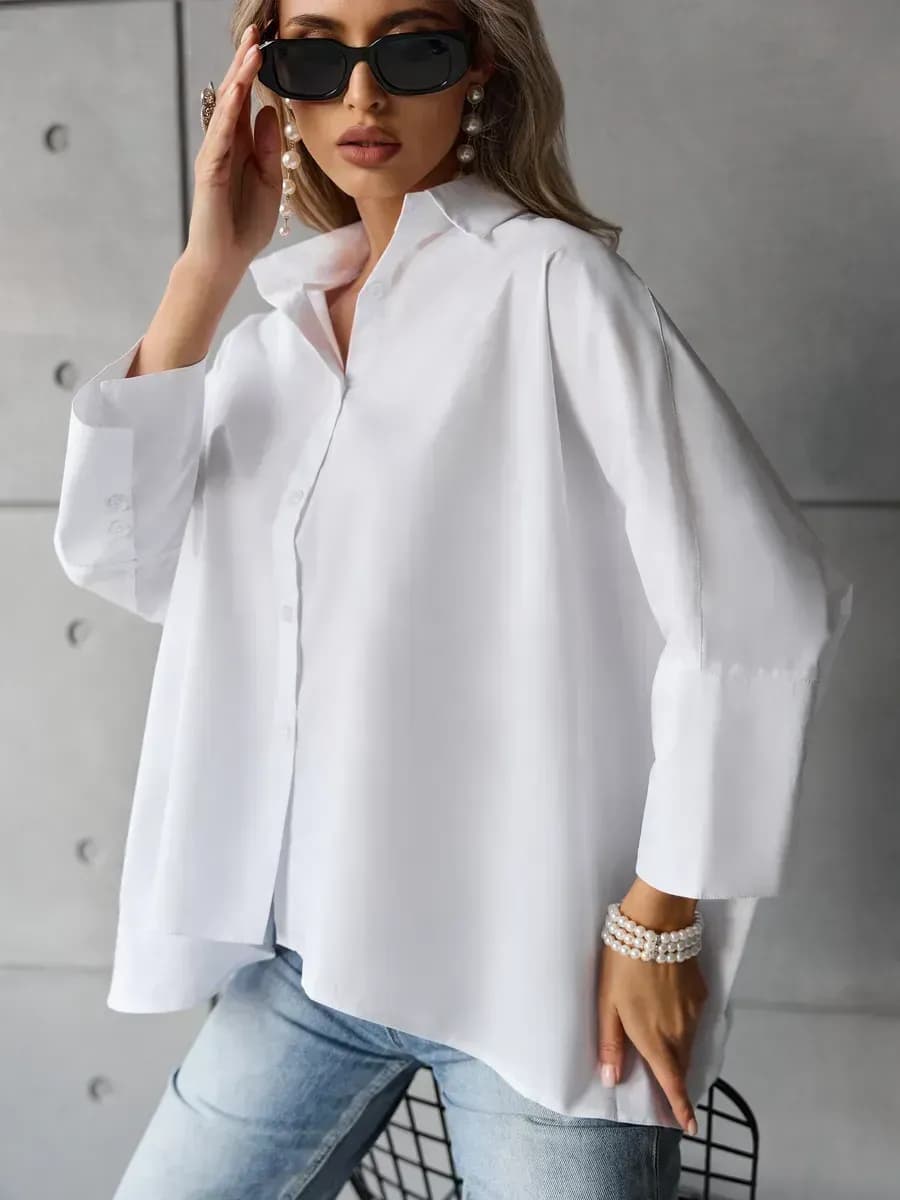 Рубашка кейп летняя Оверсайз
