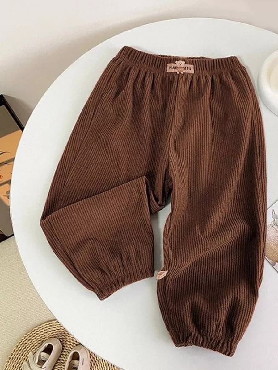 Штаны вельветовые джоггеры широкие для малыша