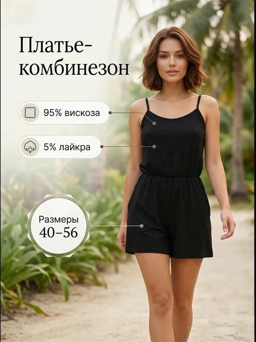 Комбинезон летний с шортами