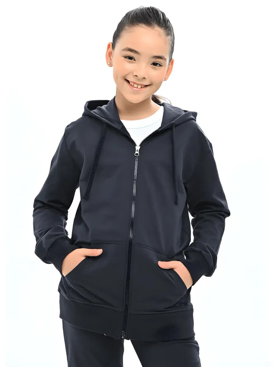 Толстовка на молнии трикотажная зипка тонкая