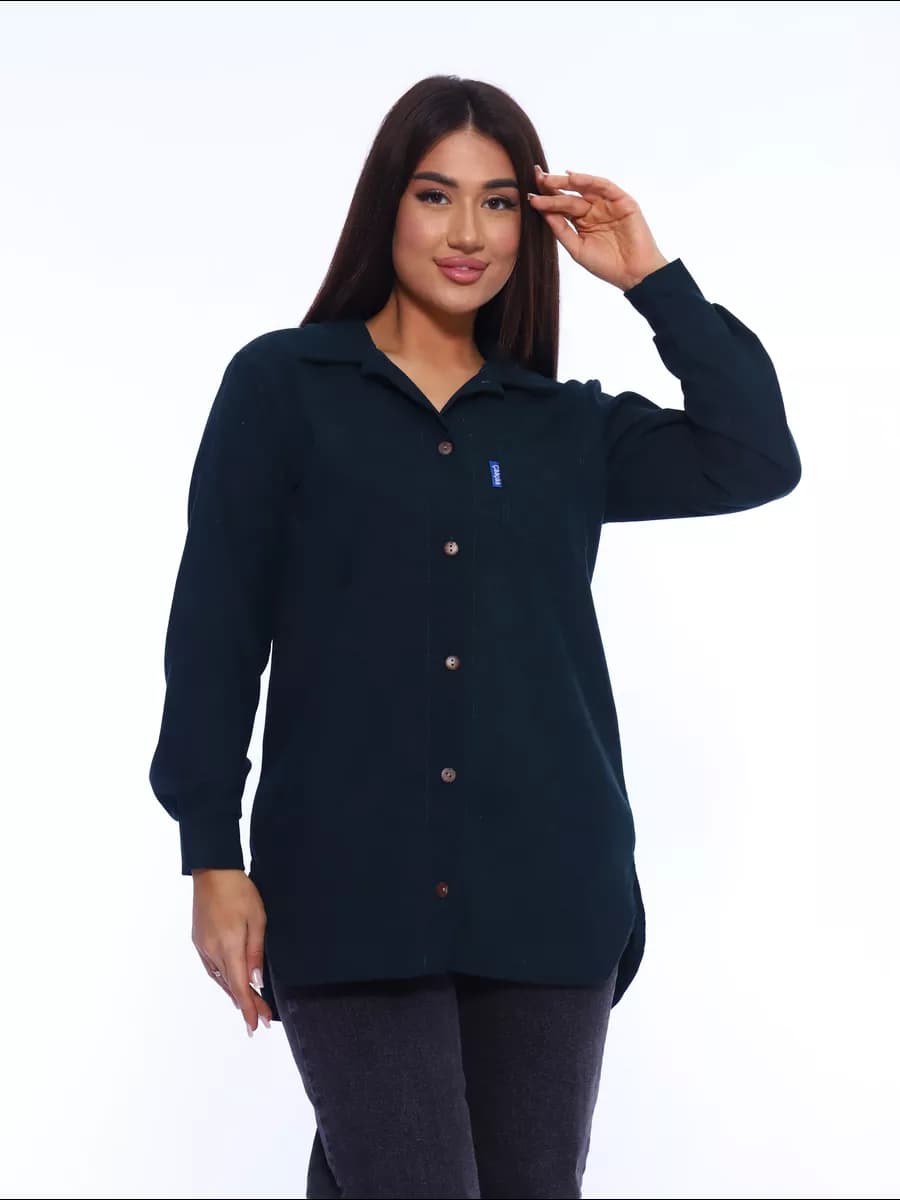 РУБАШКА ЖЕНСКАЯ МИКРОВЕЛЬВЕТ