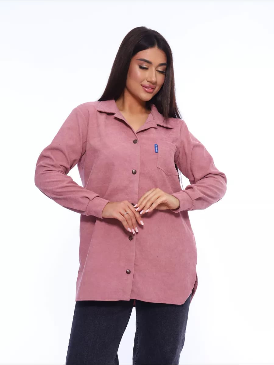 РУБАШКА ЖЕНСКАЯ МИКРОВЕЛЬВЕТ