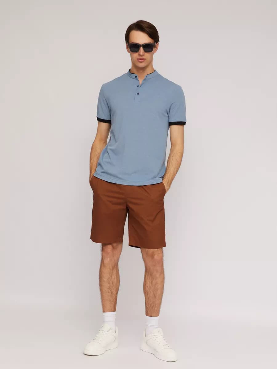 Мужские шорты на резинке из хлопка