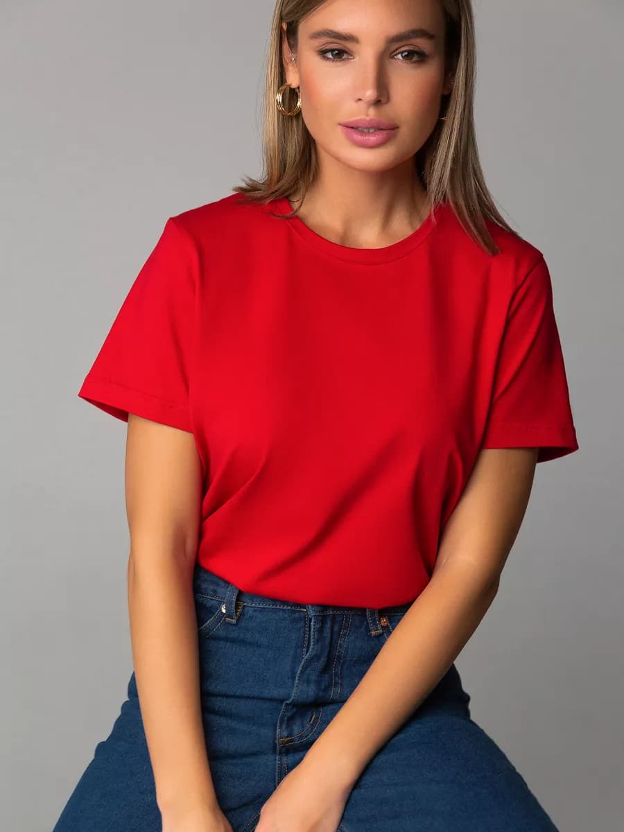 Футболка базовая однотонная