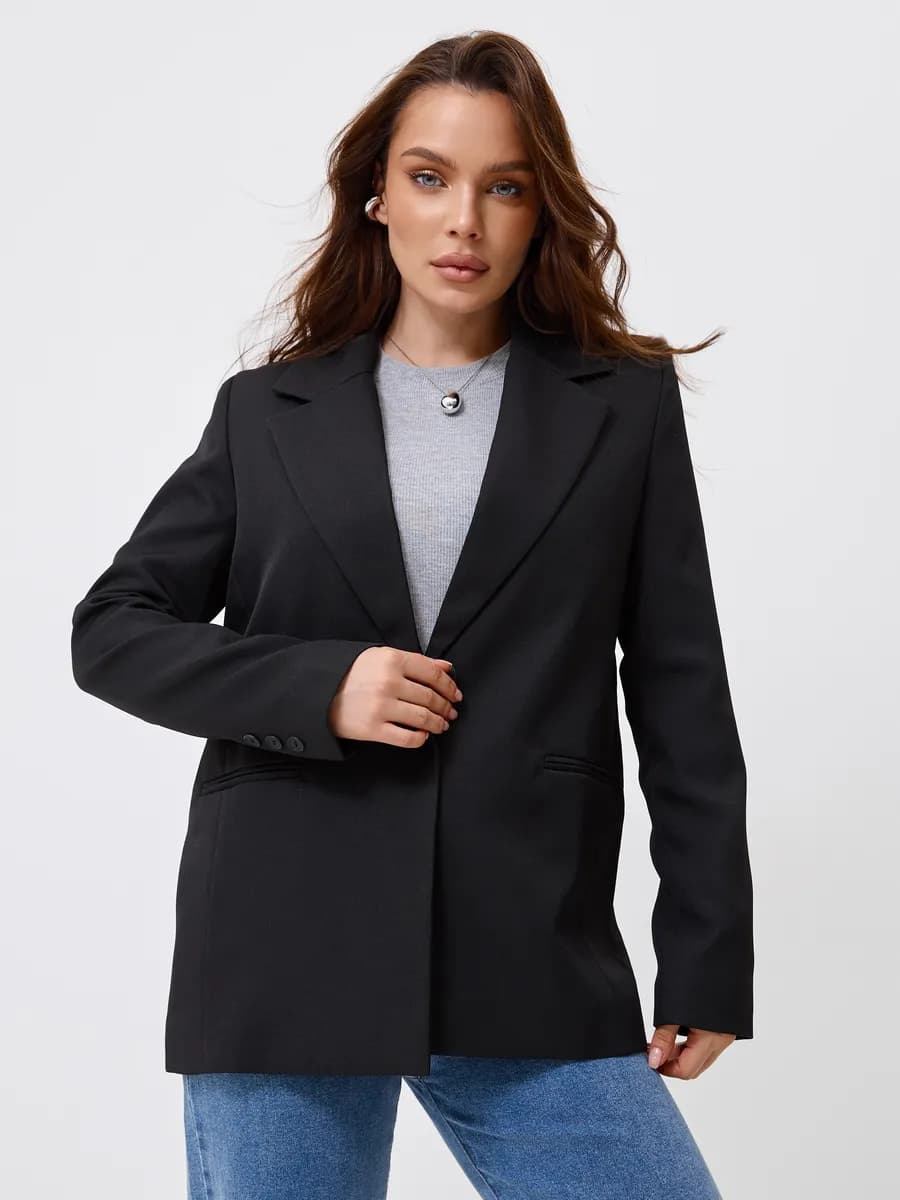 Пиджак оверсайз удлиненный классический