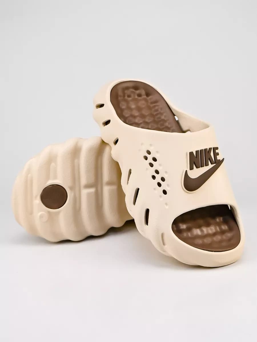 Шлепки Nike пляжные на платформе, резиновые великаны