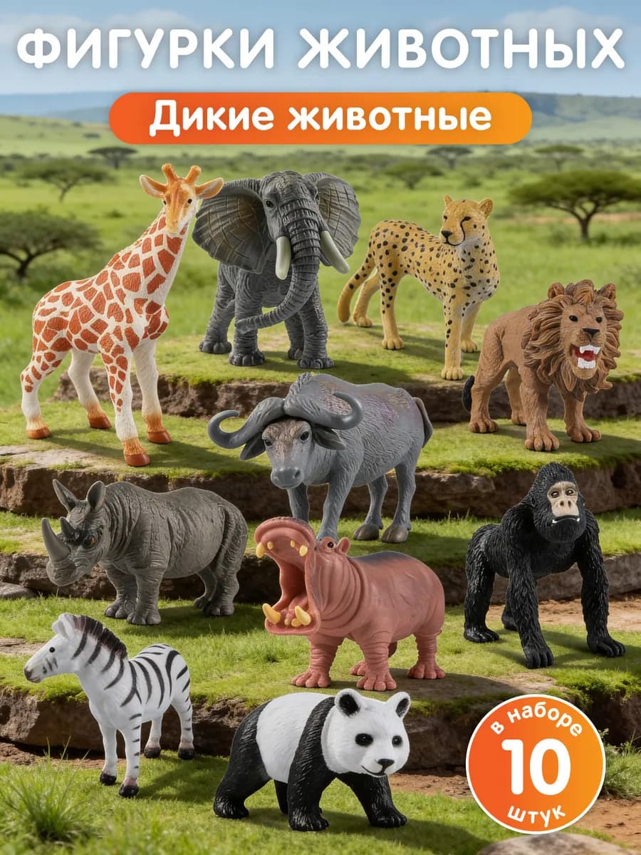 Набор фигурок животных