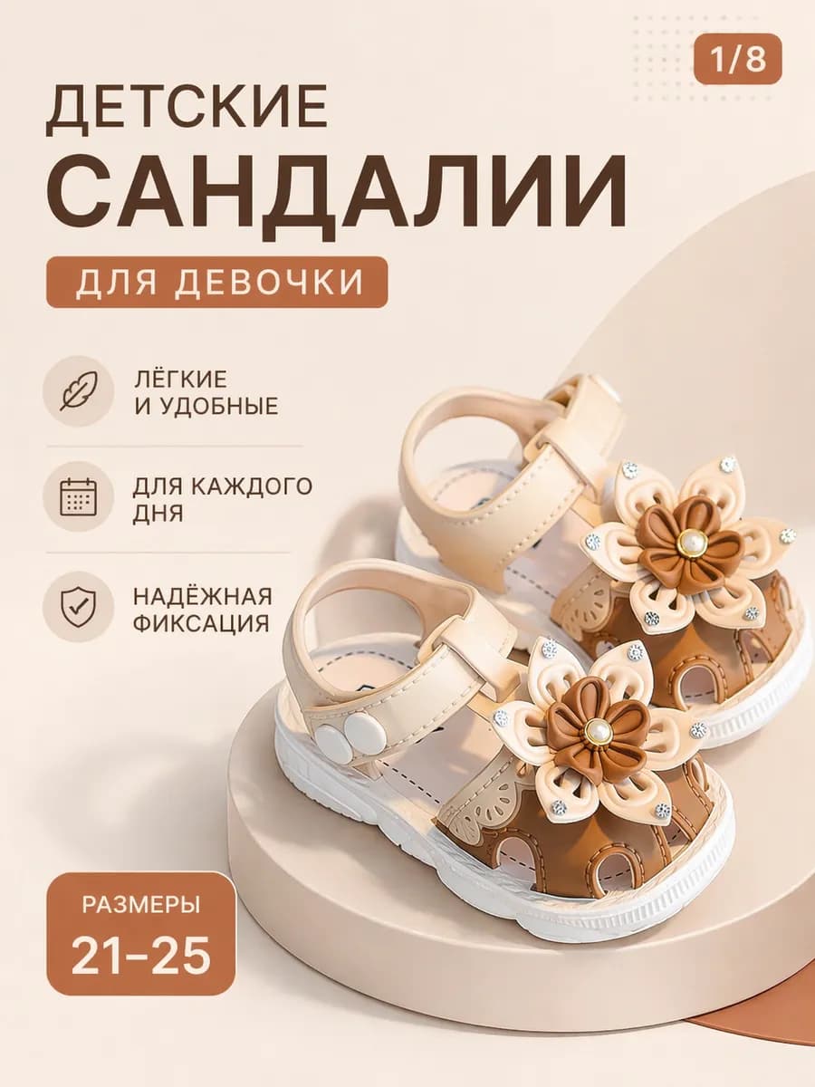 Сандалии босоножки для девочки в садик