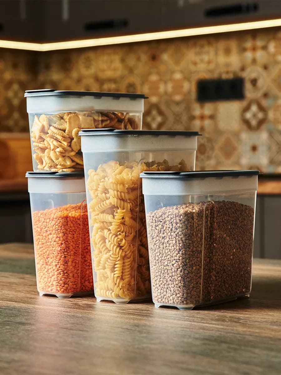 Контейнер для хранения круп и сыпучих продуктов набор - фото 1