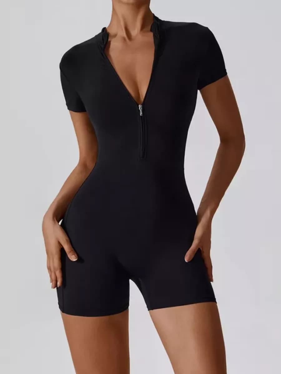 Комбинезон спортивный с шортами для фитнеса и танцев летний