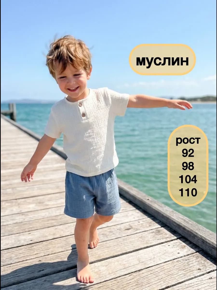 Костюм с шортами муслин