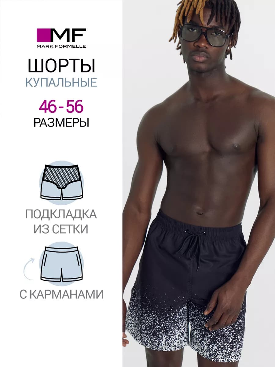 Шорты для мужчин купальные для бассейна на пляж