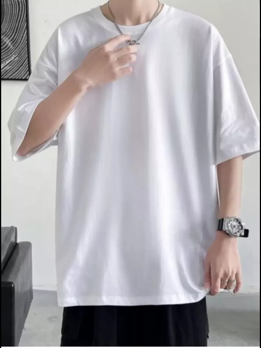 Футболка белая однотонная хлопок 100%