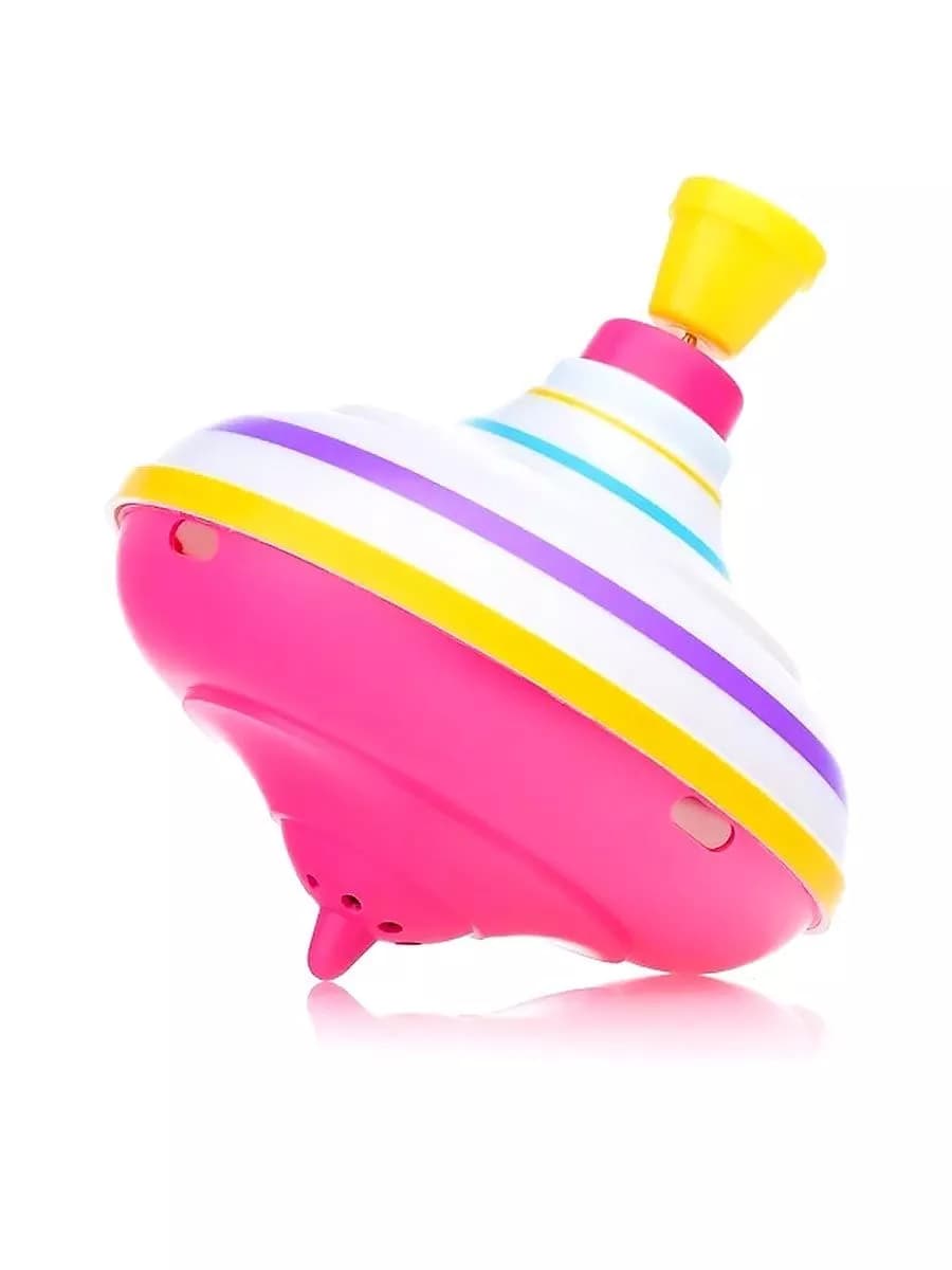 Юла Полосатая (в пакете) 14см. со звуком. ПОДАРОК малышам - фото 1