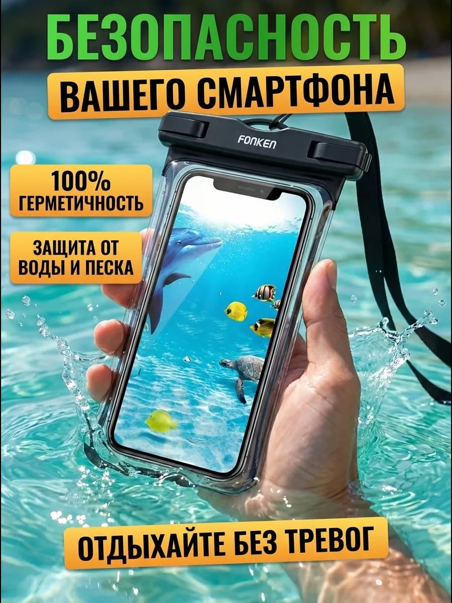 Водонепроницаемый чехол для телефона и документов