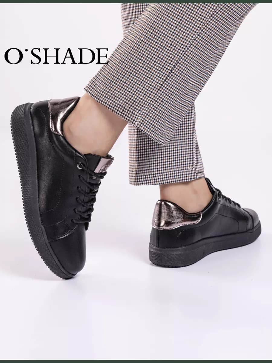 Кеды женские натуральная кожа - фото 1