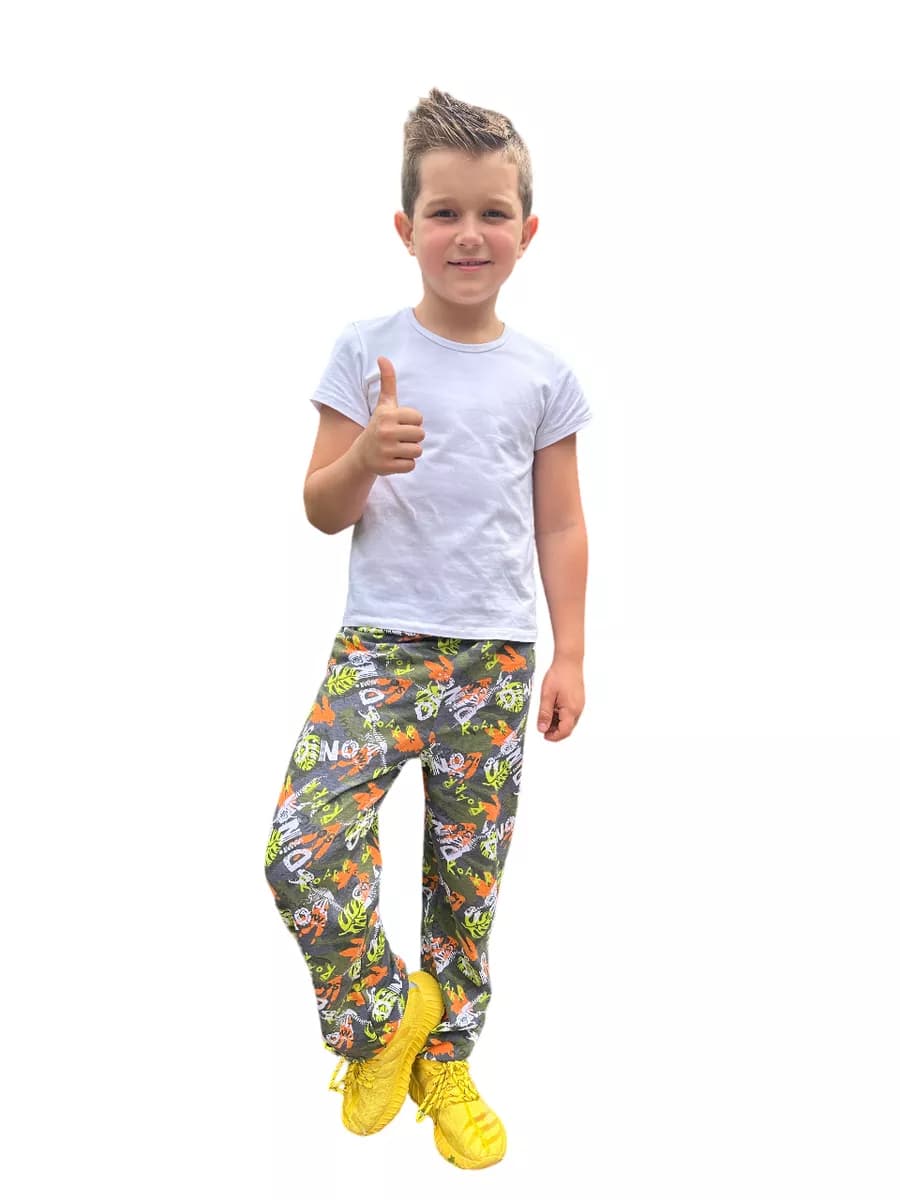 Штаны тонкие трикотажные с манжетами